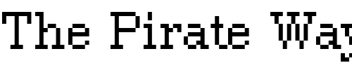 Font : DTCRoughM31 Custom Text : The Pirate Way Test your own text here Click to download or to view this font on a tshirt that can be custom printed in Bali