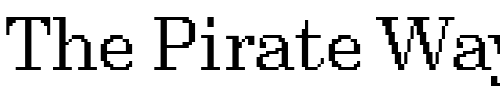 Font : DTCRoughM32 Custom Text : The Pirate Way Test your own text here Click to download or to view this font on a tshirt that can be custom printed in Bali