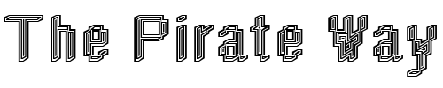 Font : DTCRoughM44 Custom Text : The Pirate Way Test your own text here Click to download or to view this font on a tshirt that can be custom printed in Bali