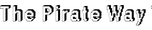 Font : DTCRoughM46 Custom Text : The Pirate Way Test your own text here Click to download or to view this font on a tshirt that can be custom printed in Bali