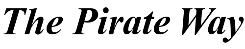 Font : Dabbington-Bold-Italic Custom Text : The Pirate Way Test your own text here Click to download or to view this font on a tshirt that can be custom printed in Bali