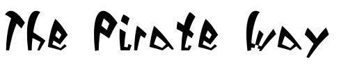 Font : DackTwo Custom Text : The Pirate Way Test your own text here Click to download or to view this font on a tshirt that can be custom printed in Bali