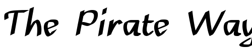 Font : DaemonBold Custom Text : The Pirate Way Test your own text here Click to download or to view this font on a tshirt that can be custom printed in Bali