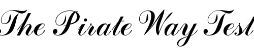 Font : Dahling-Script-Ssk Custom Text : The Pirate Way Test your own text here Click to download or to view this font on a tshirt that can be custom printed in Bali