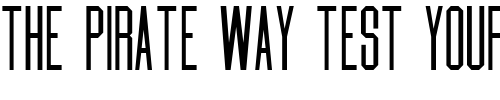 Font : Daily-Medium Custom Text : The Pirate Way Test your own text here Click to download or to view this font on a tshirt that can be custom printed in Bali