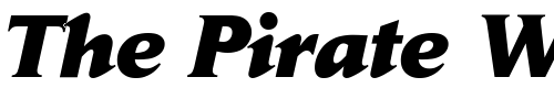 Font : Daily-News-Extra-Bold-Italic Custom Text : The Pirate Way Test your own text here Click to download or to view this font on a tshirt that can be custom printed in Bali