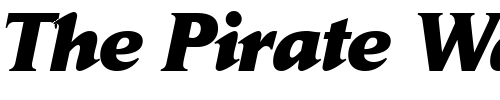 Font : DaitonaBlackDB-BoldItalic Custom Text : The Pirate Way Test your own text here Click to download or to view this font on a tshirt that can be custom printed in Bali