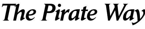 Font : DaitonaBlackDB-Italic Custom Text : The Pirate Way Test your own text here Click to download or to view this font on a tshirt that can be custom printed in Bali
