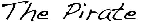 Font : Dakota-Regular Custom Text : The Pirate Way Test your own text here Click to download or to view this font on a tshirt that can be custom printed in Bali