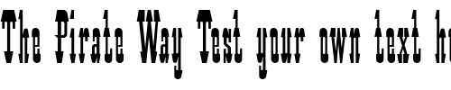 Font : Daliwood-NF Custom Text : The Pirate Way Test your own text here Click to download or to view this font on a tshirt that can be custom printed in Bali