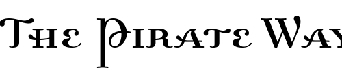 Font : Dalliance-Roman-Small-Caps Custom Text : The Pirate Way Test your own text here Click to download or to view this font on a tshirt that can be custom printed in Bali