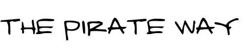 Font : Damned-Architect-AH Custom Text : The Pirate Way Test your own text here Click to download or to view this font on a tshirt that can be custom printed in Bali