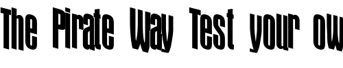 Font : DamselWalkFont71-Regular-ttcon Custom Text : The Pirate Way Test your own text here Click to download or to view this font on a tshirt that can be custom printed in Bali