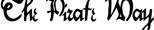 Font : Dancer-Regular-ttstd Custom Text : The Pirate Way Test your own text here Click to download or to view this font on a tshirt that can be custom printed in Bali
