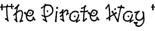 Font : Dancin-LET-Plain-1 Custom Text : The Pirate Way Test your own text here Click to download or to view this font on a tshirt that can be custom printed in Bali