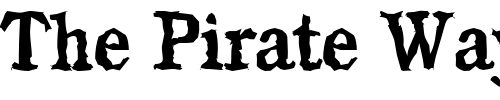Font : DanielBeckerRandom-Medium-Regular Custom Text : The Pirate Way Test your own text here Click to download or to view this font on a tshirt that can be custom printed in Bali