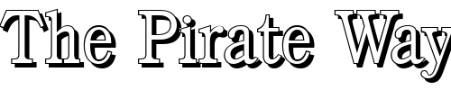Font : DanielBeckerShadow-Xlight-Regular Custom Text : The Pirate Way Test your own text here Click to download or to view this font on a tshirt that can be custom printed in Bali