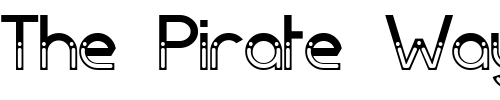 Font : Dark-Bastion Custom Text : The Pirate Way Test your own text here Click to download or to view this font on a tshirt that can be custom printed in Bali
