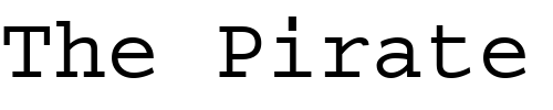 Font : Dark-Courier Custom Text : The Pirate Way Test your own text here Click to download or to view this font on a tshirt that can be custom printed in Bali