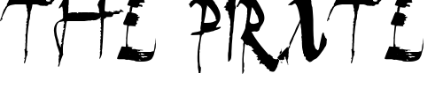 Font : Dark-Horse Custom Text : The Pirate Way Test your own text here Click to download or to view this font on a tshirt that can be custom printed in Bali
