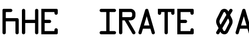 Font : Data-Control-Unifon Custom Text : The Pirate Way Test your own text here Click to download or to view this font on a tshirt that can be custom printed in Bali