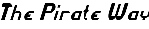 Font : Datacut-Italic Custom Text : The Pirate Way Test your own text here Click to download or to view this font on a tshirt that can be custom printed in Bali
