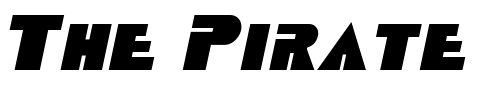 Font : Datcotheque-Italic Custom Text : The Pirate Way Test your own text here Click to download or to view this font on a tshirt that can be custom printed in Bali