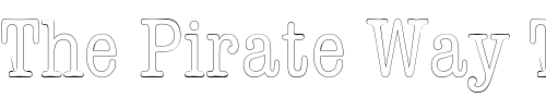 Font : DatelineCondensedOutline Custom Text : The Pirate Way Test your own text here Click to download or to view this font on a tshirt that can be custom printed in Bali
