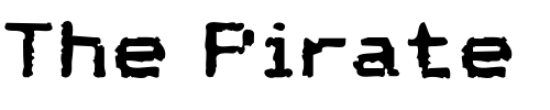 Font : Datmatrix Custom Text : The Pirate Way Test your own text here Click to download or to view this font on a tshirt that can be custom printed in Bali