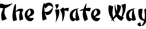 Font : DatumSSK-Bold Custom Text : The Pirate Way Test your own text here Click to download or to view this font on a tshirt that can be custom printed in Bali