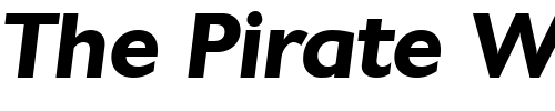 Font : DavidBecker-Bold-Italic Custom Text : The Pirate Way Test your own text here Click to download or to view this font on a tshirt that can be custom printed in Bali