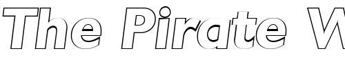 Font : DavidBeckerOutline-Bold-Italic Custom Text : The Pirate Way Test your own text here Click to download or to view this font on a tshirt that can be custom printed in Bali