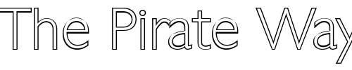Font : DavidBeckerOutline-ExtraLight Custom Text : The Pirate Way Test your own text here Click to download or to view this font on a tshirt that can be custom printed in Bali