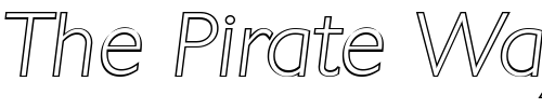 Font : DavidBeckerOutline-ExtraLight-Italic Custom Text : The Pirate Way Test your own text here Click to download or to view this font on a tshirt that can be custom printed in Bali
