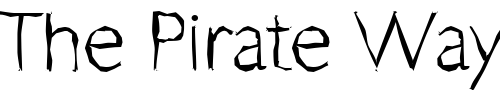Font : DavidBeckerRandom-Xlight-Regular Custom Text : The Pirate Way Test your own text here Click to download or to view this font on a tshirt that can be custom printed in Bali