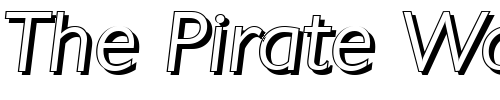 Font : DavidBeckerShadow-Light-Italic Custom Text : The Pirate Way Test your own text here Click to download or to view this font on a tshirt that can be custom printed in Bali