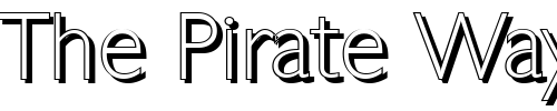 Font : DavidBeckerShadow-Xlight-Regular Custom Text : The Pirate Way Test your own text here Click to download or to view this font on a tshirt that can be custom printed in Bali