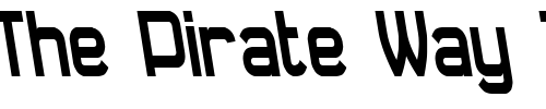 Font : Daville-Condensed-Rev-Slanted Custom Text : The Pirate Way Test your own text here Click to download or to view this font on a tshirt that can be custom printed in Bali
