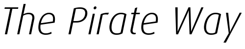 Font : Dax-LightItalic Custom Text : The Pirate Way Test your own text here Click to download or to view this font on a tshirt that can be custom printed in Bali