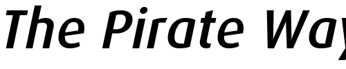 Font : Dax-MediumItalic Custom Text : The Pirate Way Test your own text here Click to download or to view this font on a tshirt that can be custom printed in Bali