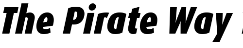 Font : DaxCondensed-BlackItalic Custom Text : The Pirate Way Test your own text here Click to download or to view this font on a tshirt that can be custom printed in Bali