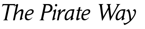 Font : Daylight-RegularItalic Custom Text : The Pirate Way Test your own text here Click to download or to view this font on a tshirt that can be custom printed in Bali