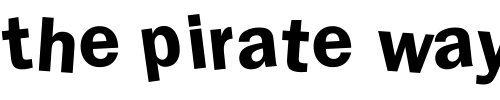 Font : DdaftT-lowercase Custom Text : The Pirate Way Test your own text here Click to download or to view this font on a tshirt that can be custom printed in Bali