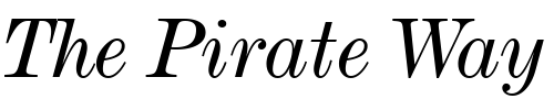 Font : De-Vinne-Italic-Text-BT Custom Text : The Pirate Way Test your own text here Click to download or to view this font on a tshirt that can be custom printed in Bali