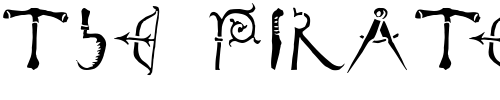 Font : DeBalmeInitials Custom Text : The Pirate Way Test your own text here Click to download or to view this font on a tshirt that can be custom printed in Bali