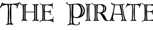 Font : DeRoos-Caps Custom Text : The Pirate Way Test your own text here Click to download or to view this font on a tshirt that can be custom printed in Bali