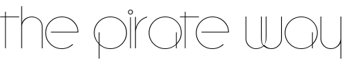 Font : Debevic-Circular-Regular Custom Text : The Pirate Way Test your own text here Click to download or to view this font on a tshirt that can be custom printed in Bali
