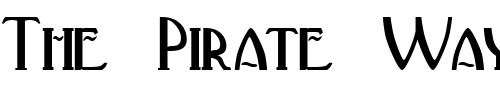 Font : Deco-Extended-Normal Custom Text : The Pirate Way Test your own text here Click to download or to view this font on a tshirt that can be custom printed in Bali