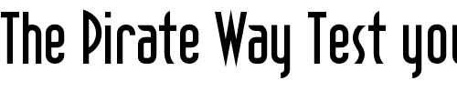 Font : DecoTech Custom Text : The Pirate Way Test your own text here Click to download or to view this font on a tshirt that can be custom printed in Bali