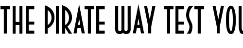 Font : DecoTech-TL Custom Text : The Pirate Way Test your own text here Click to download or to view this font on a tshirt that can be custom printed in Bali